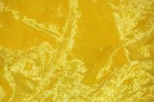 Yellow Velvet Panne Crushed Backdrop Velour Stretch Fabric 60" Wide