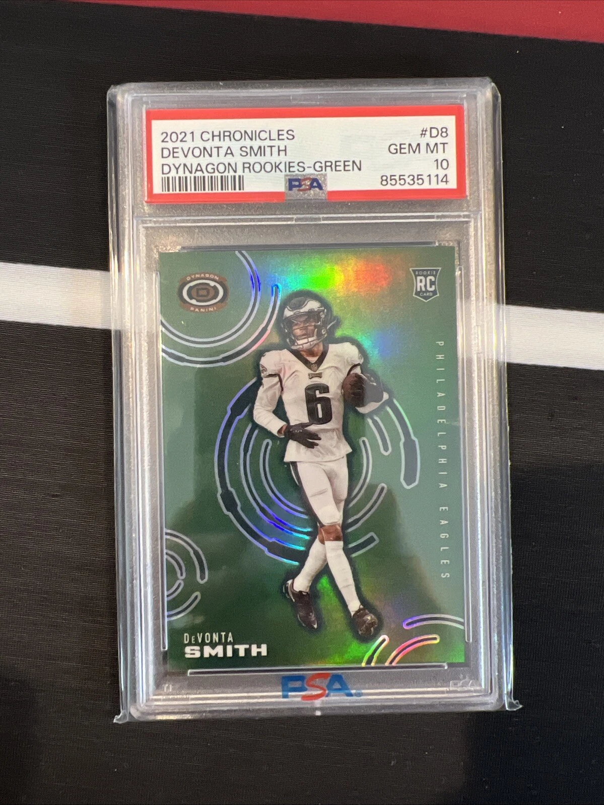 DeVonta Smith Panini Chronicles Dynagon Rookies #D8 Green
