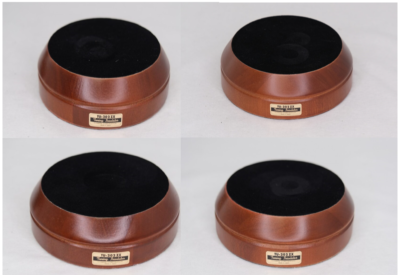 Harmonix ハーモニクス TU-202ZX Combak Corporat Harmonix TU-202ZX Audio Tuning Feet 4pcs USED JAPAN sakura wood