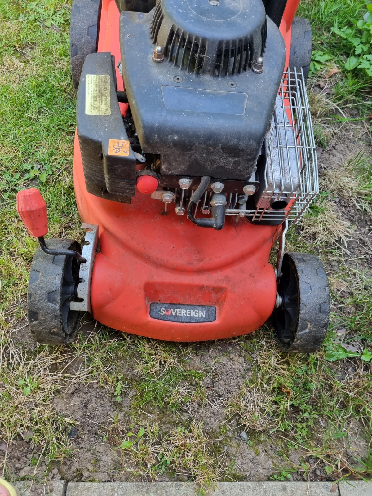 Sovereign petrol lawn mower self propelled used eBay