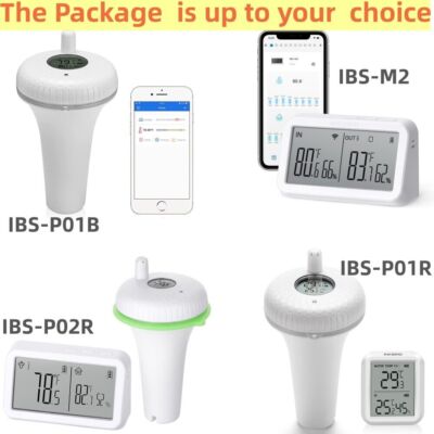 INKBIRD Floating Pool Thermometer Swimming Pools Hot Tubs Temp.Humidity Monitor