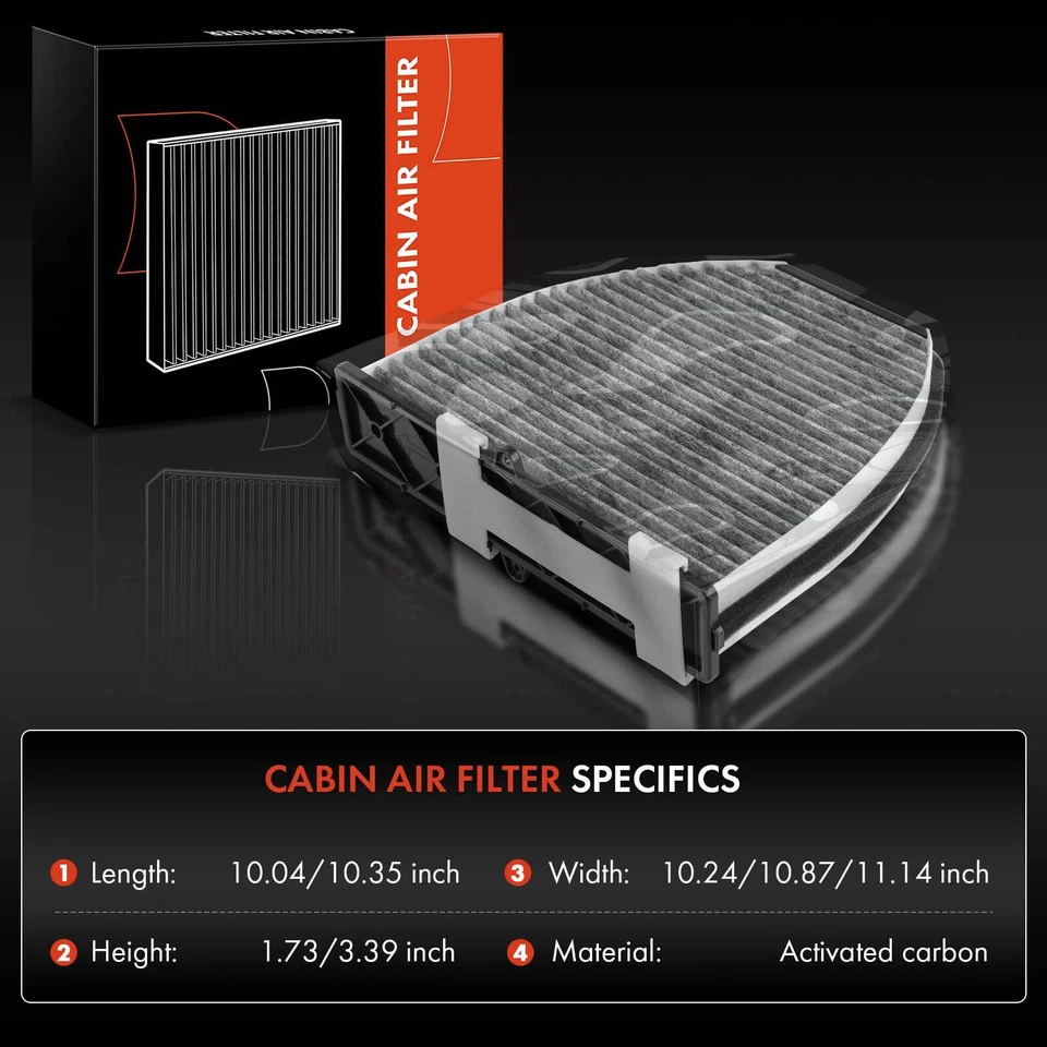 Filtro de aire de motor y cabina para Mercedes-Benz C300 C350 E300 E350 E400 3,5 L Foto 3 de 4