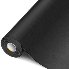 Pelle Adesiva per Riparazioni 15x300cm Nero Toppe per Divano, Sedile Auto, Borse