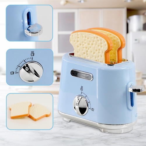 Kids Pretend Play Toys Kitchen Appliances Set Toaster Mixer Blender Food Coffee - Picture 7 of 7
