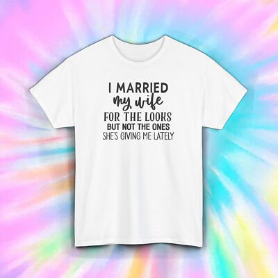 Married Life T-Shirt Funny Husband Wife Humor Relationship Tee S-5XL