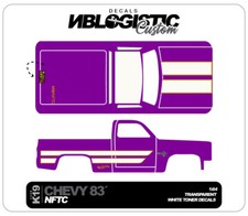 '83 CHEVY SILVERADO Custom WaterSlide Decal for hot wheels 1/64 019