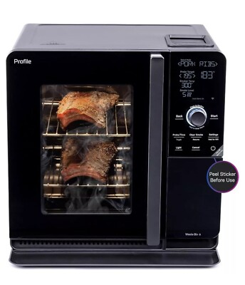 GE Profile Smart Indoor Pellet Smoker WiFi Active Smoke Filtration (New Open Box