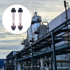 2 Pieces Plastic Tube Liquid Flow-meter for Flow Test 200mm 16-160L/H LZS-15