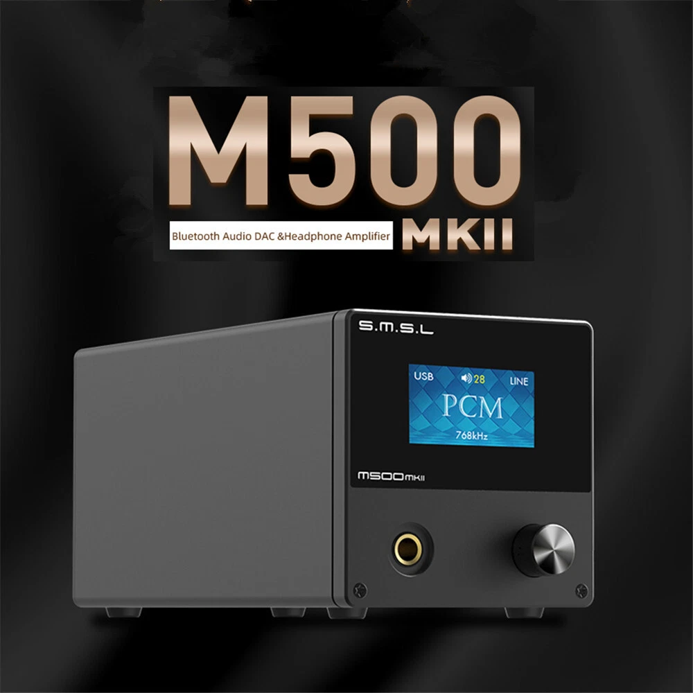 SMSL M500 MKII Bluetooth DAC Headphone Amplifier High Resolution