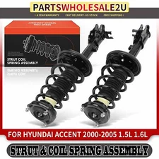 2x New Rear Complete Strut & Coil Spring Assembly for Hyundai Accent 2000-2005