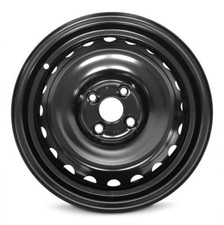 New 15x5.5 Inch Wheel For Hyundai Accent 2018-2024 Black Painted Steel Rim