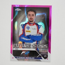 2023 Topps Chrome Formula 1 F1 Clement Novalak Fuchsia Lava /250 #87 GZ