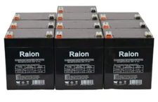 Raion Power 12V 5Ah UPS Battery For APC RBC117 - 10 Pack