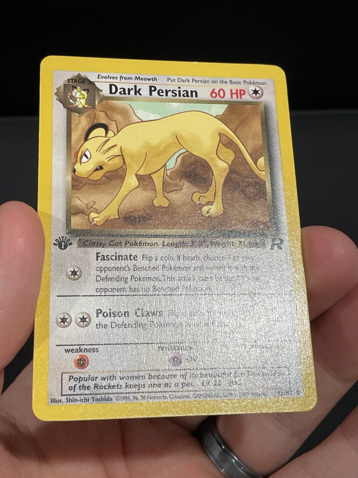 Pokémon Card 1ST EDITION Dark Persian Team Rocket 42/82 WotC Vintage 2000 NM