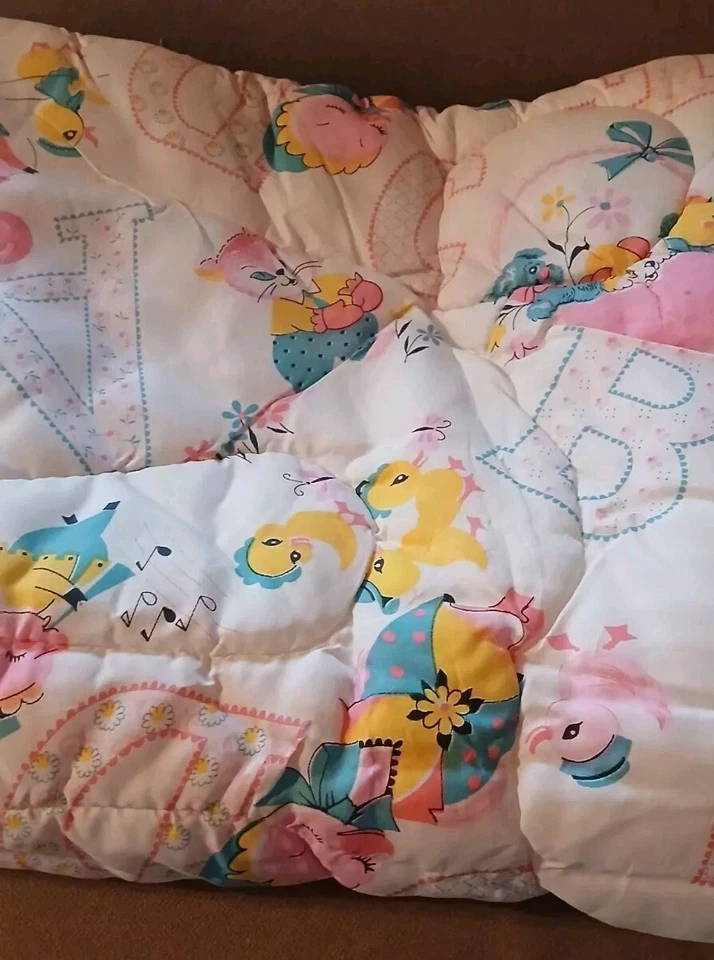 De Colección Saco de Dormir con Cremallera Gatito Gato Rosa Cerdo Pato ABCD Azul Perro 43" x 34" Acolchado Foto 2 de 4