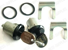 Lockcraft Black Door Lock Cylinder PAIR / FOR LISTED CHEVROLET MODELS