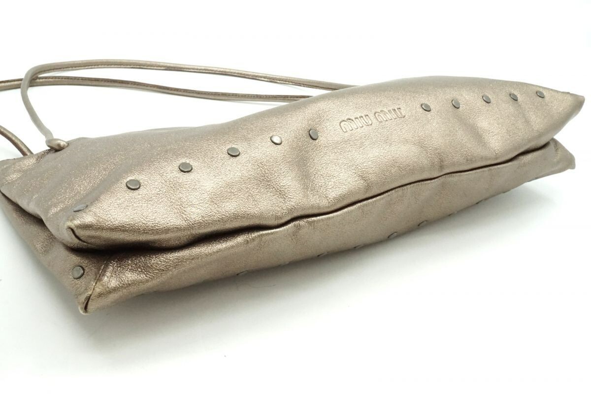MIU MIU 90s Archive studs shoulder bag