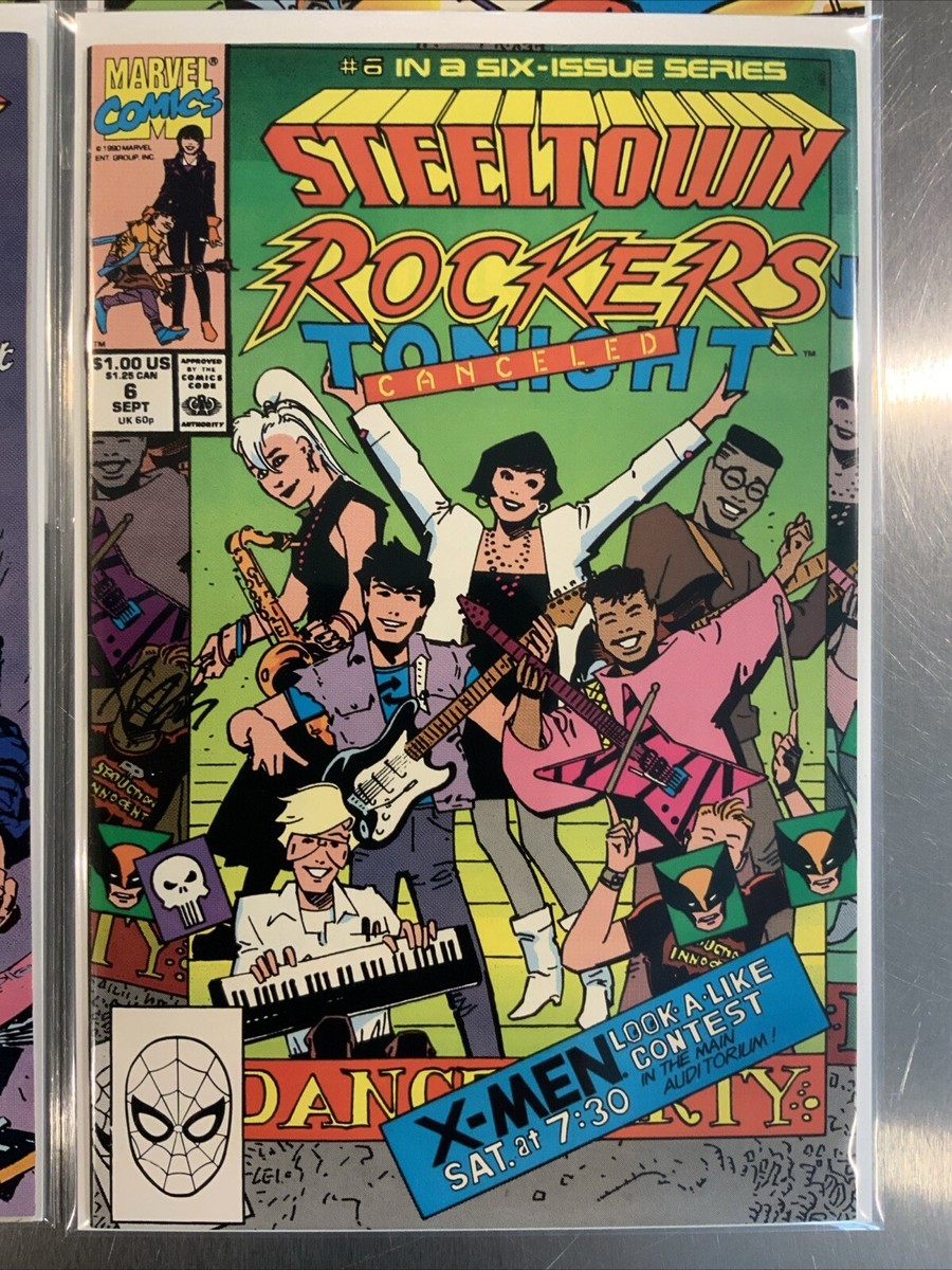 Steeltown Rockers #1-6 Complete Marvel Comic Book Set 1990 VF/NM