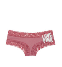 Victoria's Secret PINK Lace Trim Cheekster Panty Soft Begonia
