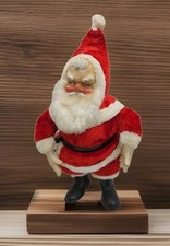 Vintage 50's My Toy Santa Claus Plush-Rubber Face, Hands, Boots 24" Dirty 