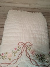 Pottery Barn LoveShackFancy Bow Embellished Quilt King Floral