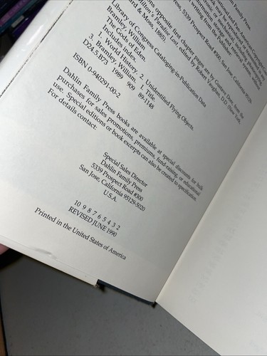The Gods of Eden William Bramley 1st Edition Hardcover Conspiracy History Occult - Picture 11 of 13
