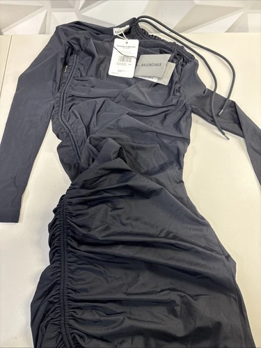 Abito asimmetrico con coulisse Balenciaga