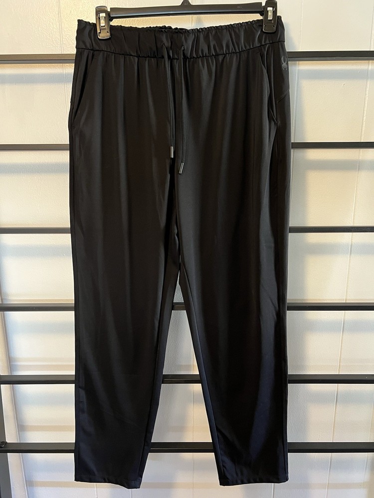 Men's Spyder Athletic Black Pants - Medium A5 EUC