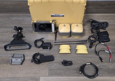 Topcon Dual Hiper HR GPS GNSS Galileo Beidou Base Rover RTK Kit FC-5000 UHF TILT