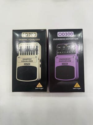 Behringer OD300 Overdrive Distortion + EQ700 Equalizer EQ Guitar Effect Pedal