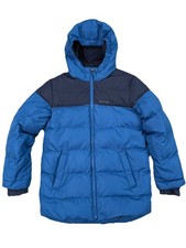 Lands' End Youth Puffer Parka Coat Size L 10/12 Blue Winter Jacket