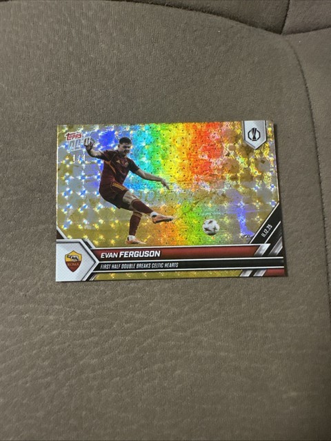 TOPPS NOW 25-2026 UEL EUROPA LEAGUE 12 EVAN FERGUSON AS ROMA  FOILFRACTOR 1/1