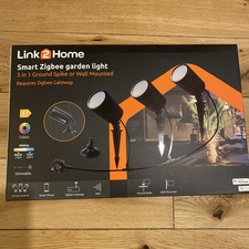 Link2Home Zigbee Smart Garden Light, Round Outdoor Smart Spotlights.