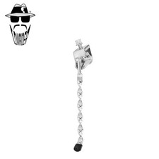 ORIGINAL LOWRIDER 8 Single Flat Twisted Chrome Center Mount Cruiser Kickstand.
