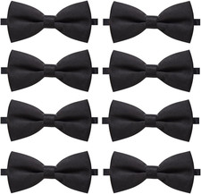 8 PACKS Elegant Adjustable Pre-tied Bow Ties for Men Boys 1 4 5 6 8 Pack for op