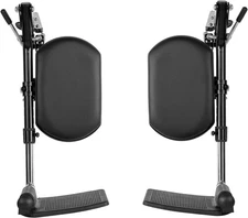 Wheelchair Elevating Legrests Composite Footplates with Padded Calf Support Pair