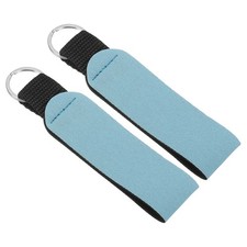 2Pcs, Neoprene Wristlet Keychain Hand Wrist Lanyard Keychain Lake Blue