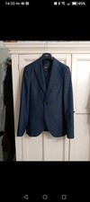 Blue 3 Piece Suit 34R / 28s Slim Fit.