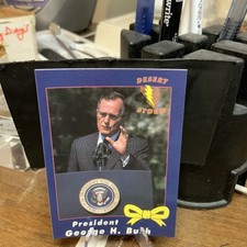 1991 Desert Storm Yellow Ribbon President George H. Bush card # 52 AMA