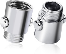 2 Pack Shower Head Shut off Valve Button Type Water Flow Control Valve G1/2 Univ