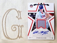 Ethan McElvain 2025 USA Stars & Stripes Signature Materials Relic Auto SSM-EM🇬