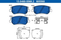 Bremsbelagsatz FÜR Hyundai Santa FE IV (Tm, Tma) - ATE 13.0460-5568.2