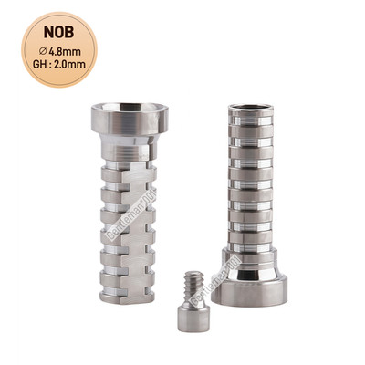 Titanium Temporary Cylinder Ti MU Sleeve Multi Unit  4.8mm Abutment Fit NOB