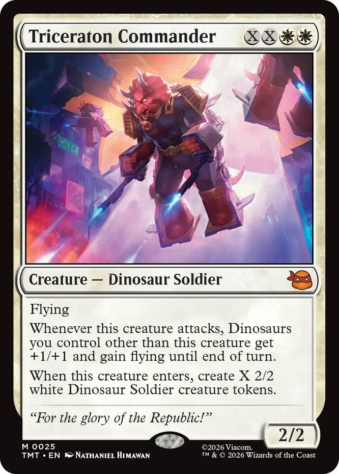 Triceraton Commander Light Play, English Magic the Gathering MTG