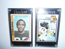 1978 Topps John Stallworth #320 Rookie & 1979 Joe Greene #65 HOF Pitt. Steelers