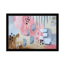 Modern Abstract Art Painting, Just Beachy #1 - AMBER K - 5x7 Inches