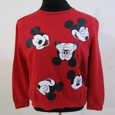 Disney Women s Sweatshirt Red Chest Size 42/44 UK L REF Y05725