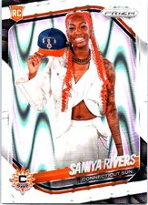 2025 Panini Prizm WNBA #150 Saniya Rivers White Seismic