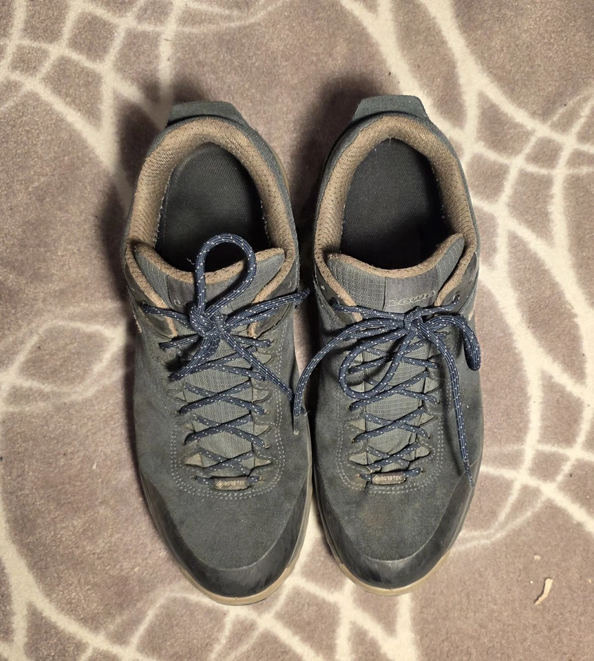 Lowa Malta GTX Lo Masculino Tamanho 10 (Ligeiramente Usado) Aço Azul/Duna - Imagem 2 de 4