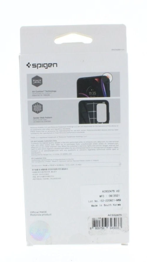 Spigen Core Armor Case for Motorola edge 2021 Black - Image 4 of 4